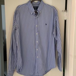 Ralph Lauren Men’s Blue Striped Button Down